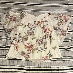Floral White Women's Top